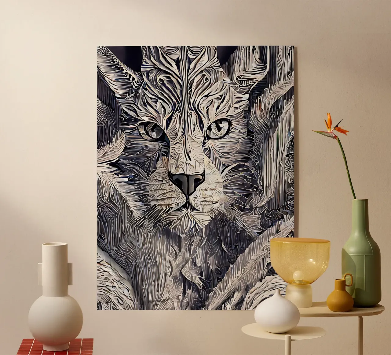 Tiger plexiglass da Artsy Bessy