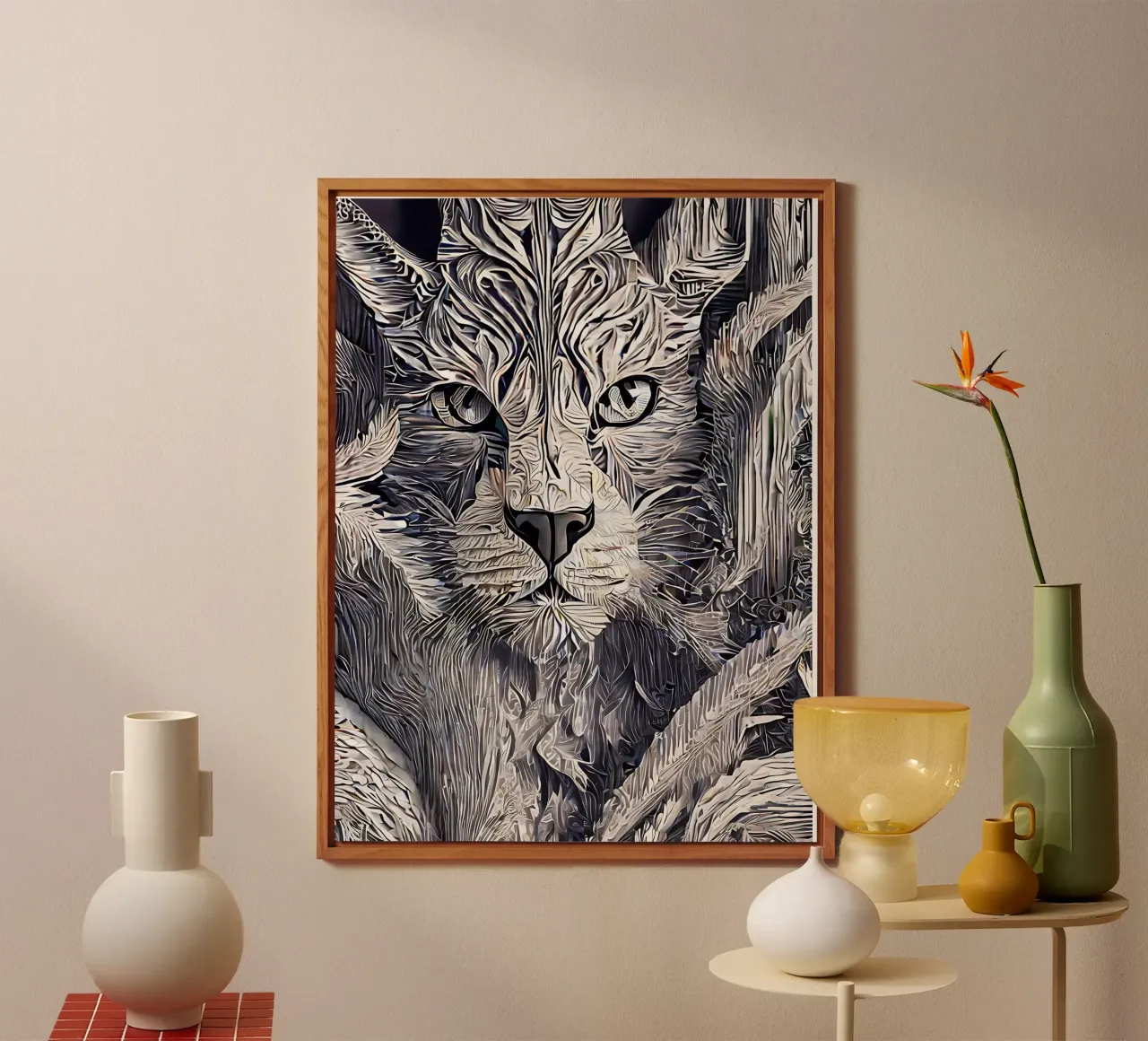 Tiger alluminio dibond da Artsy Bessy