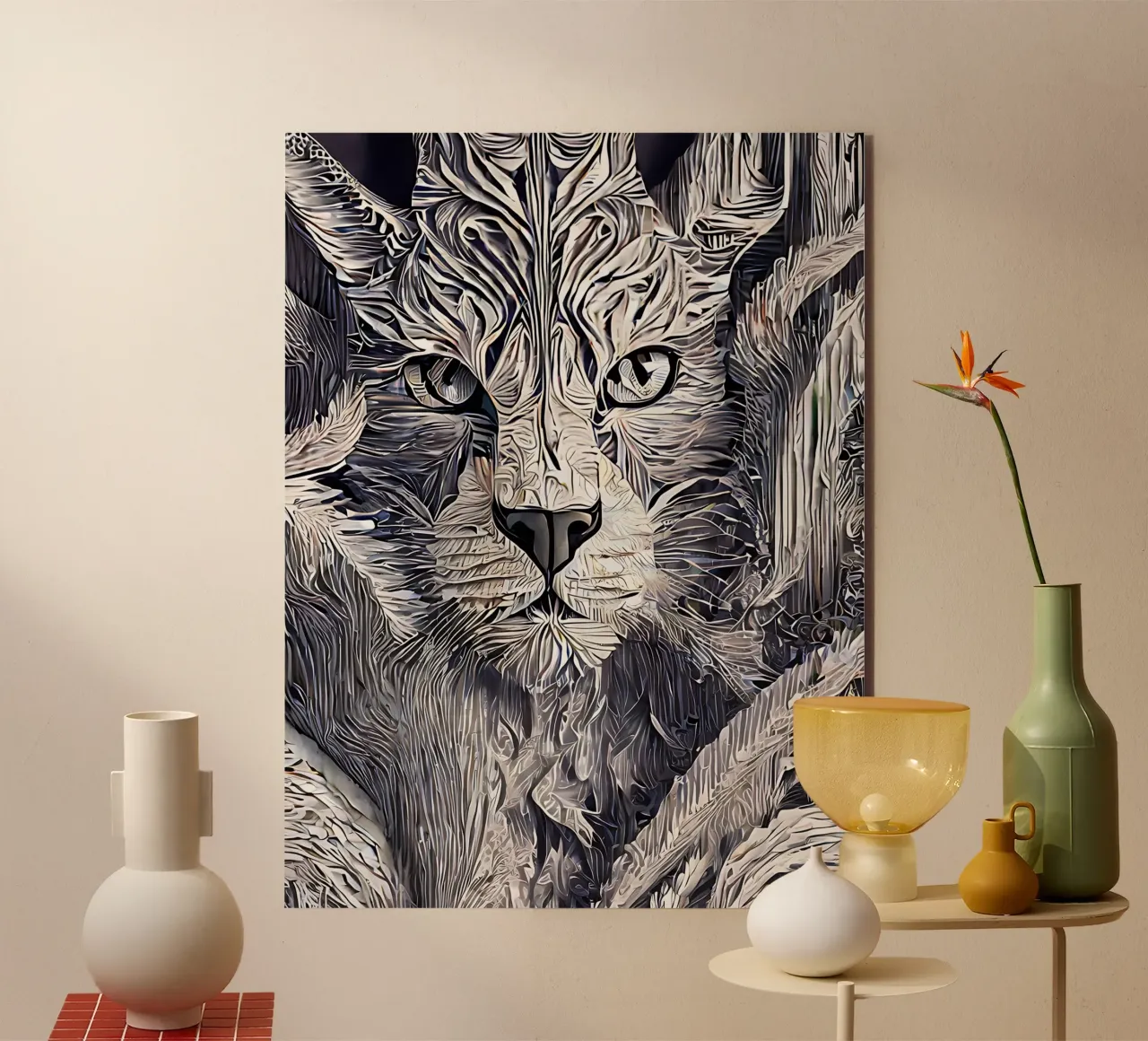 Tiger alluminio dibond da Artsy Bessy