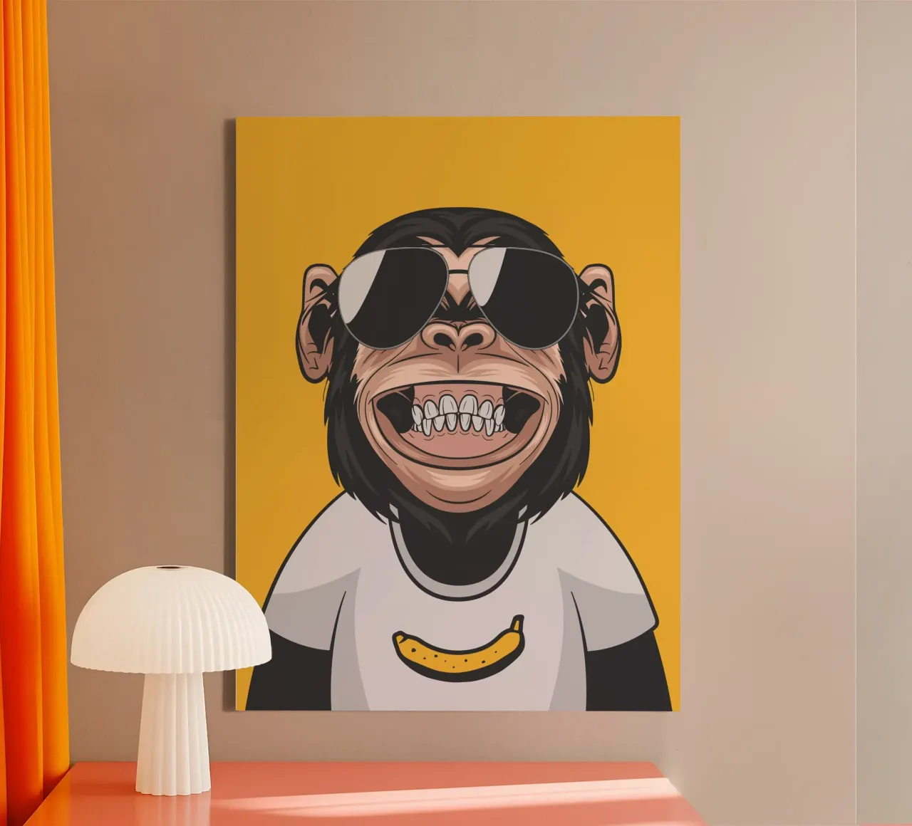 Smile! tela con Cornice a cassetta da Artsy Bessy