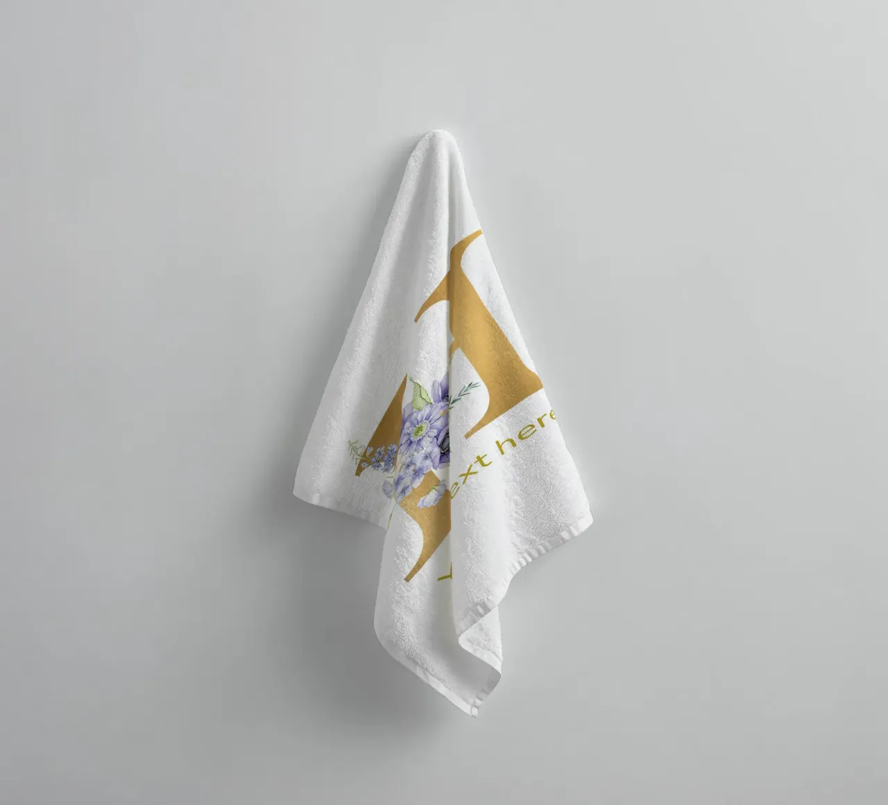 Buchstabe H, Personalisierter Namensdruck, Personalisierte Initiale Handtuch von The Custom Letter