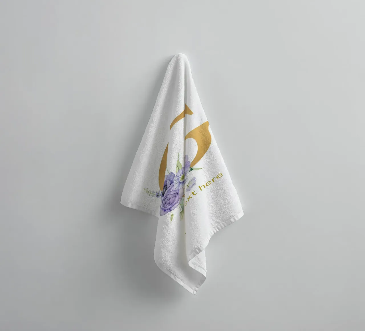 Letter G, Personalized Name Print, Personalized initial towel by The Custom Letter