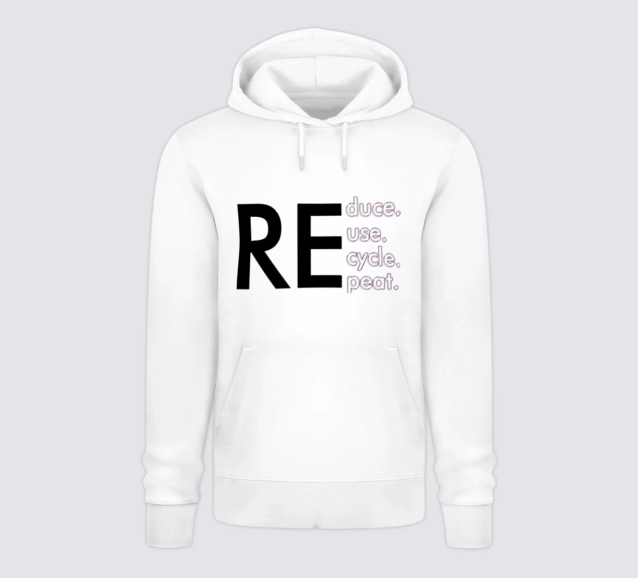 Ridurre Riutilizzare Riciclare Ripetere felpa con cappuccio da Gunawan Rb