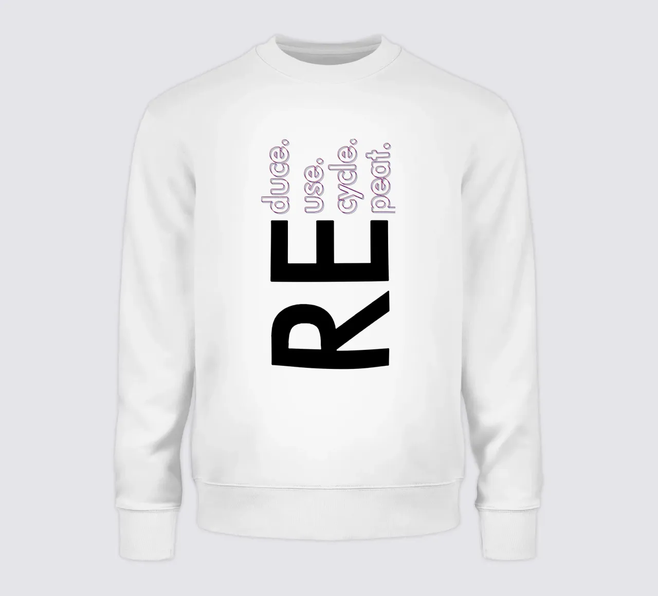 Ridurre Riutilizzare Riciclare Ripetere felpa da Gunawan Rb