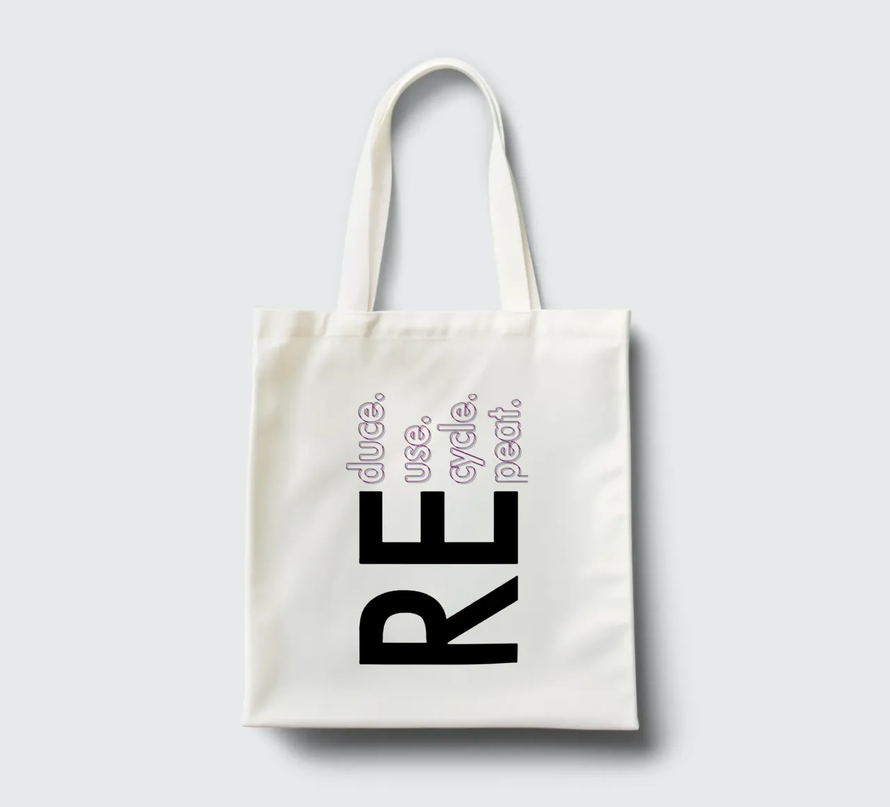 Ridurre Riutilizzare Riciclare Ripetere borsa in juta da Gunawan Rb