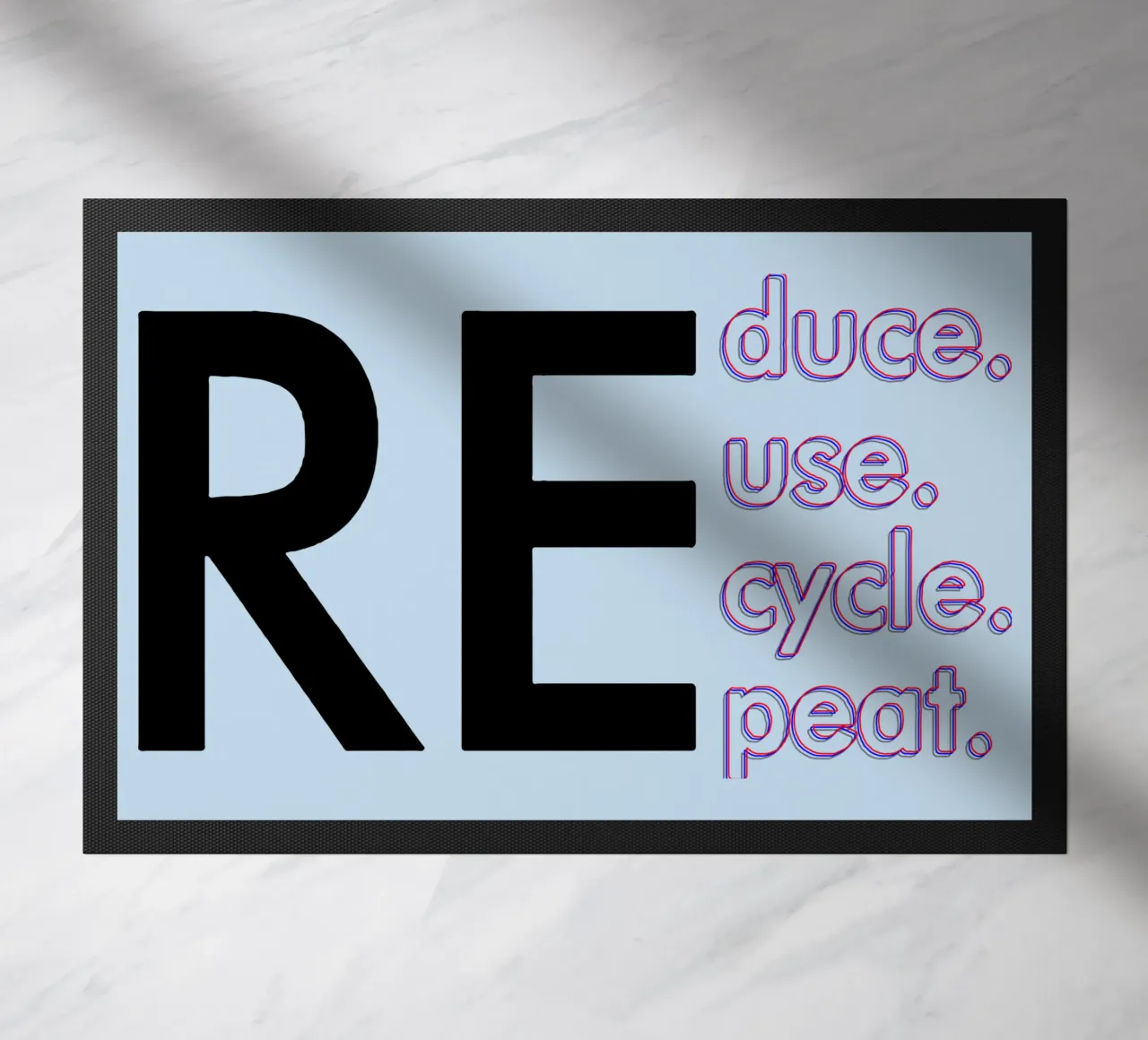 Ridurre Riutilizzare Riciclare Ripetere zerbino da Gunawan Rb