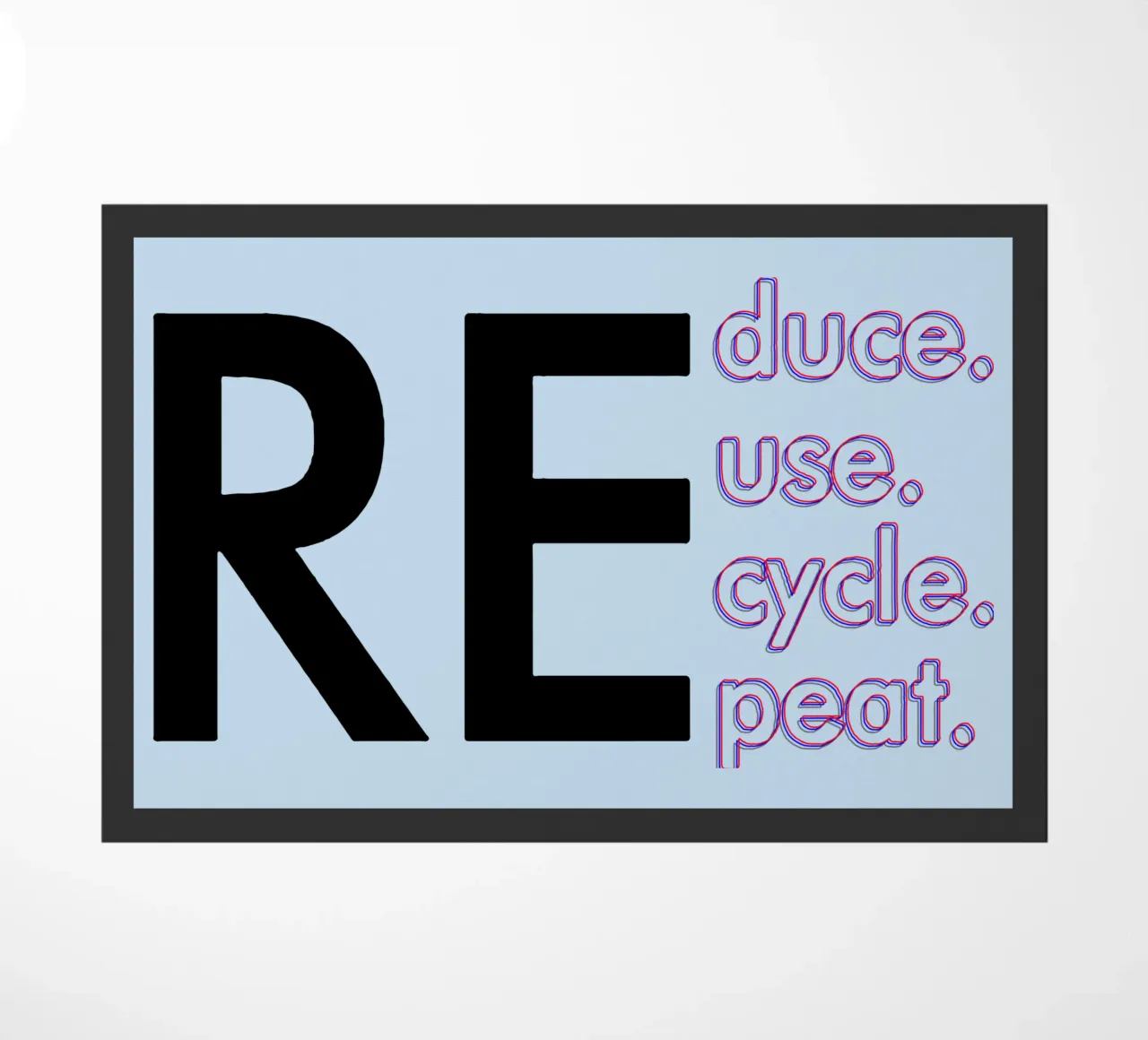 Ridurre Riutilizzare Riciclare Ripetere zerbino da Gunawan Rb