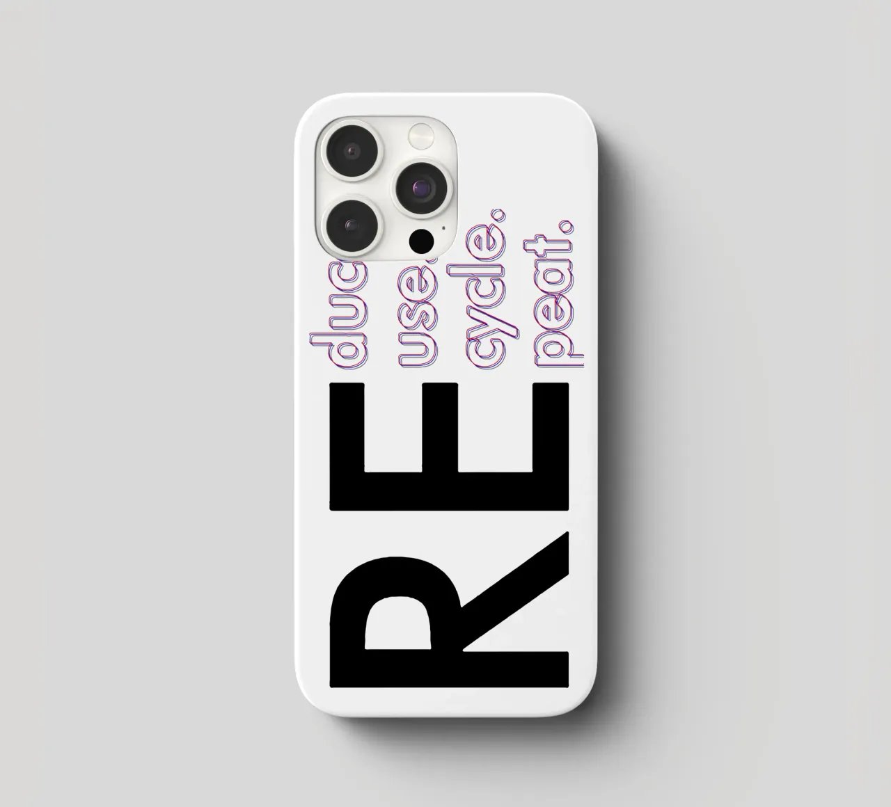 Reduce Reuse Recycle Repeat iphone case by Gunawan Rb