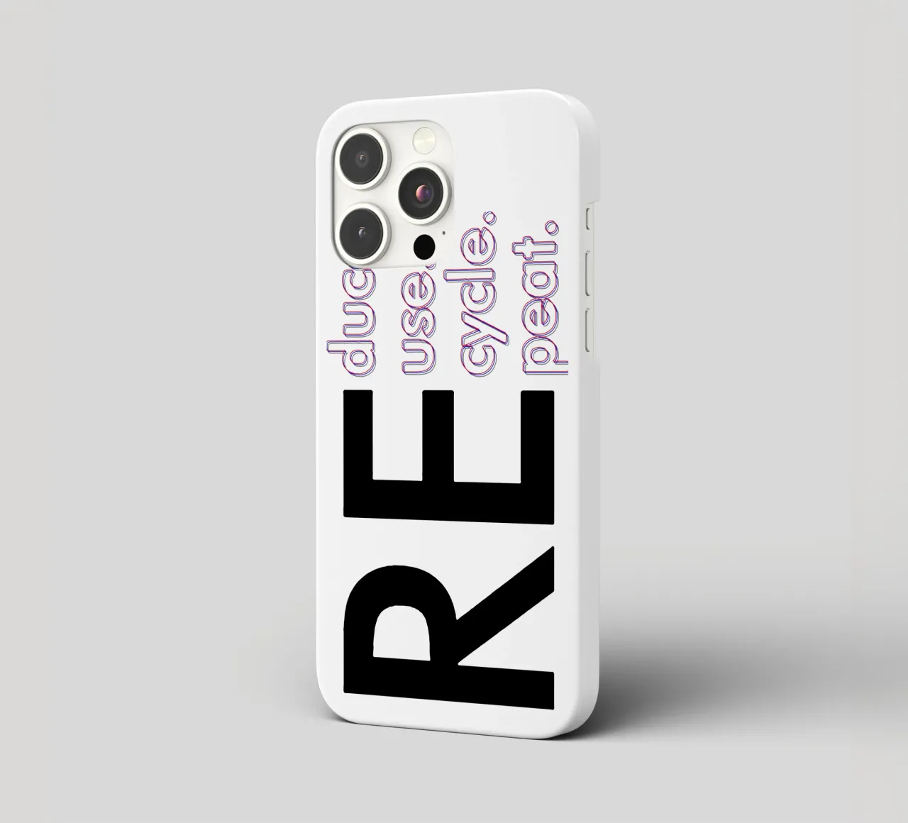 Reduce Reuse Recycle Repeat iphone case by Gunawan Rb
