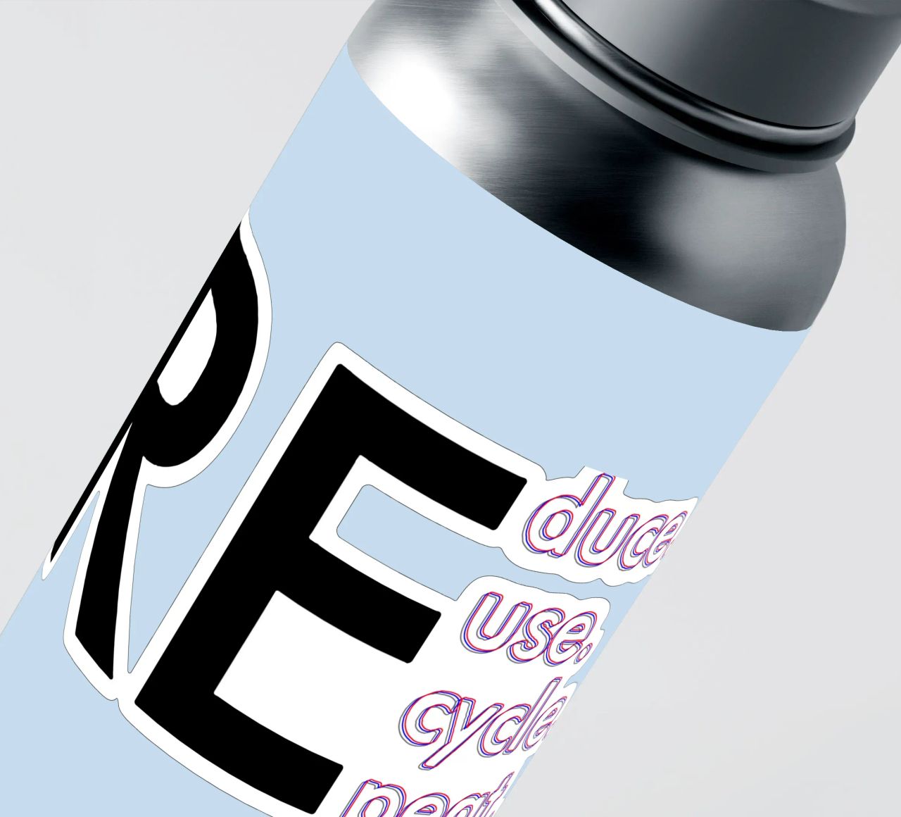 Reduce Reuse Recycle Repeat sticker by Gunawan Rb