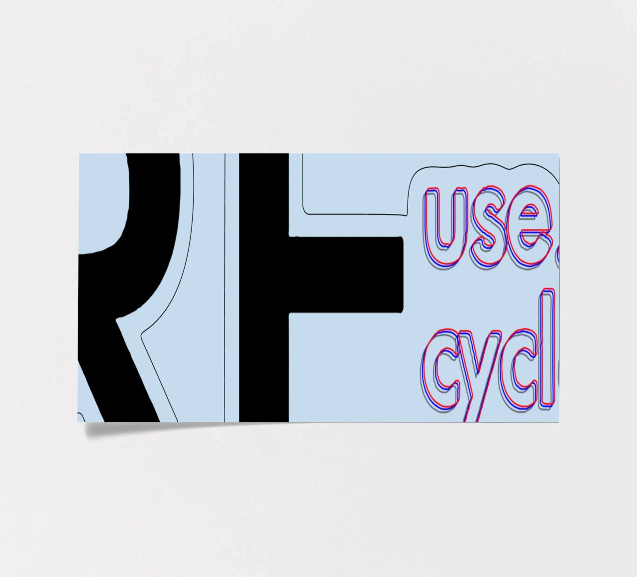 Reduce Reuse Recycle Repeat sticker sheet by Gunawan Rb