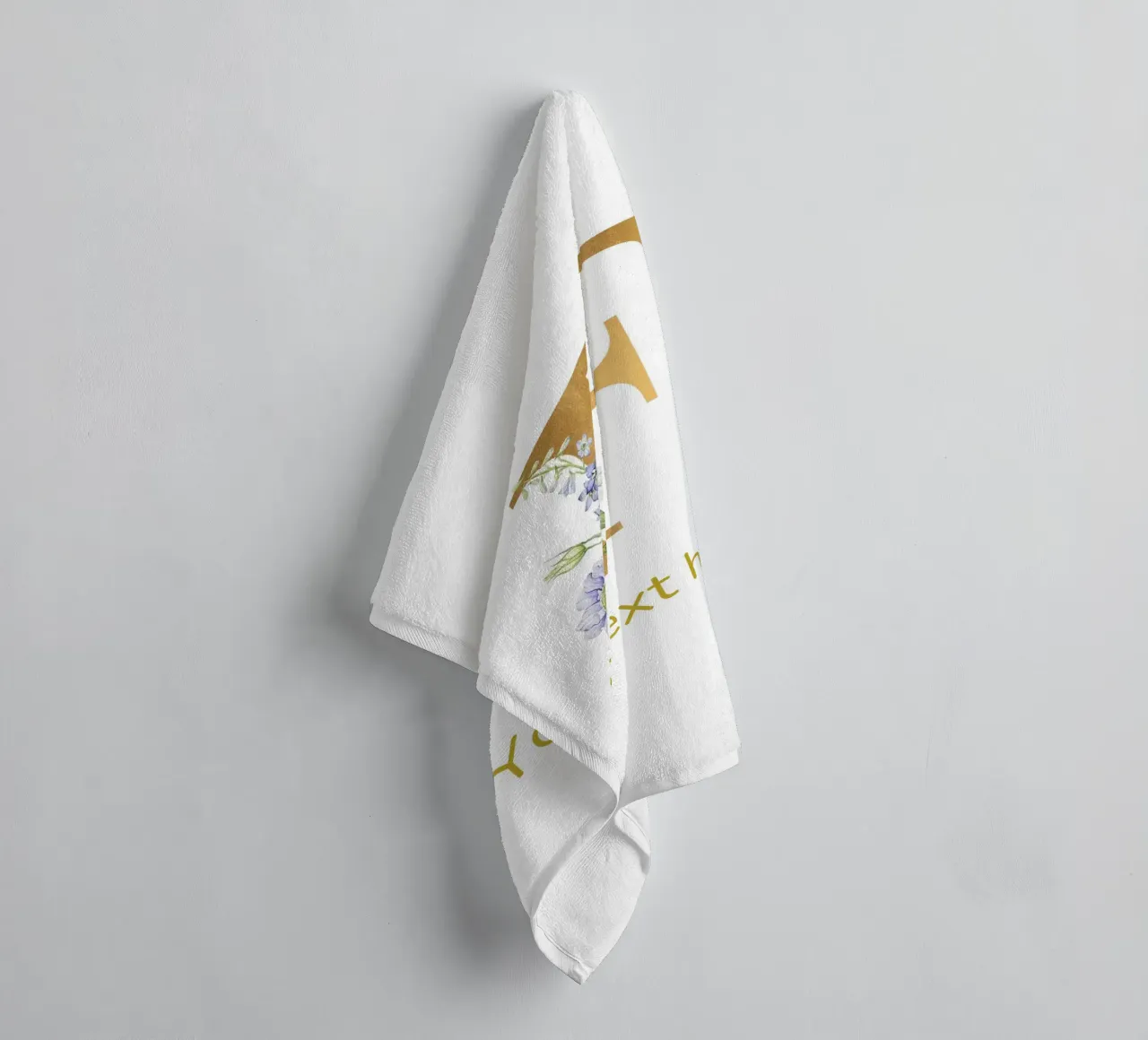 Letter F, Personalized Name Print, Personalized initial towel by The Custom Letter