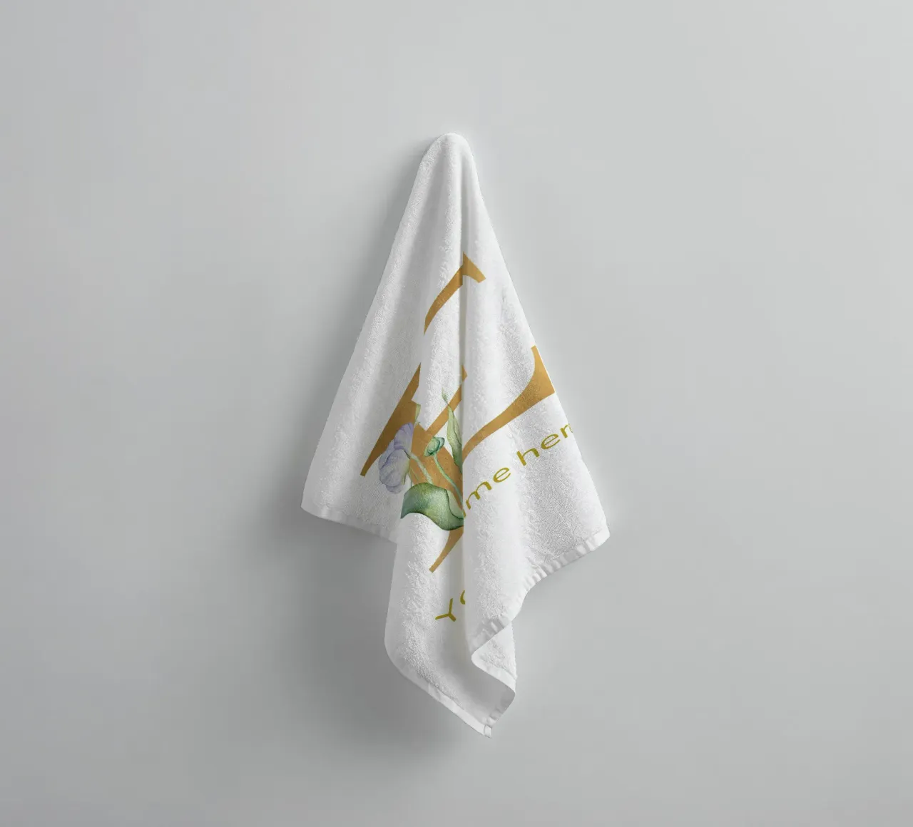 Letter E, Personalized Name Print, Personalized initial towel by The Custom Letter