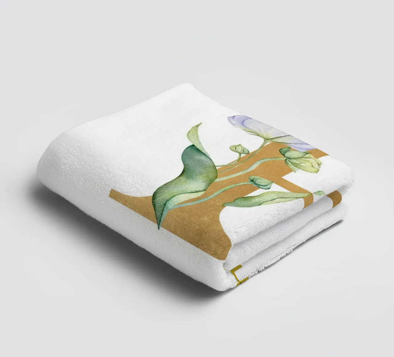 Letter E, Personalized Name Print, Personalized initial towel by The Custom Letter