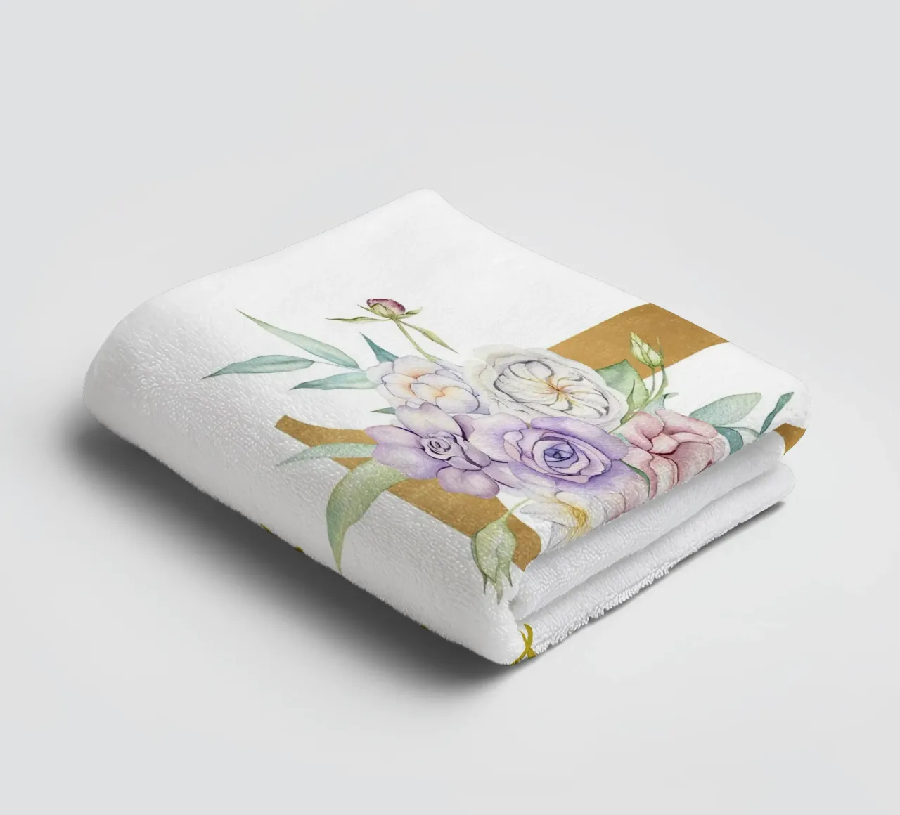 Letter D, Personalized Name Print, Personalized initial towel by The Custom Letter