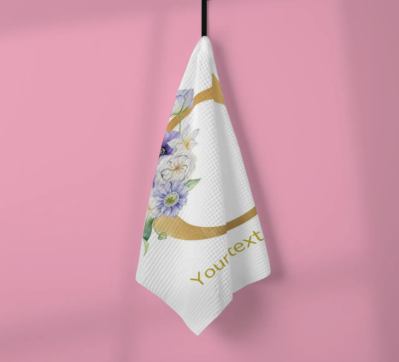 Letter C, Personalized Name Print, Personalized initial tea towel by The Custom Letter