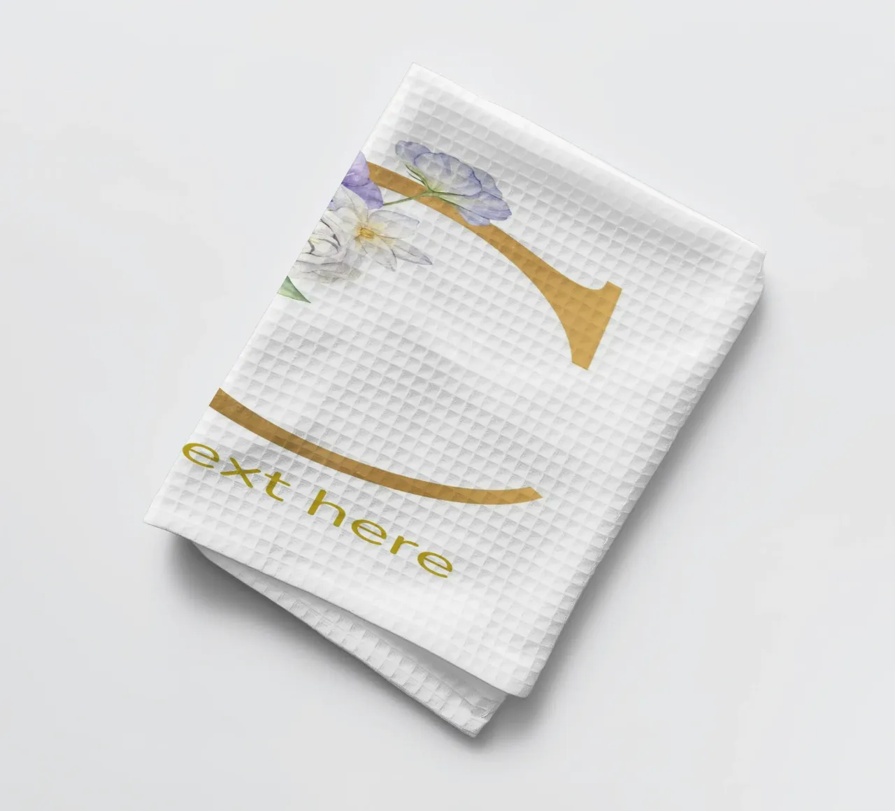 Letter C, Personalized Name Print, Personalized initial tea towel by The Custom Letter