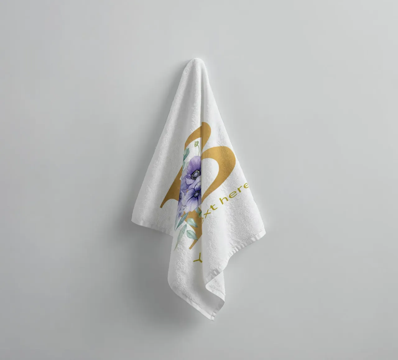 Letter B, Personalized Name Print, Personalized initial towel by The Custom Letter