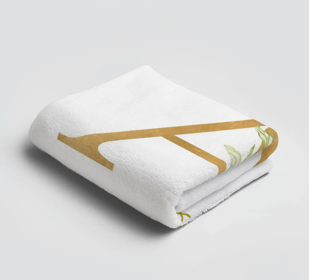 Letter A, Personalized Name Print, Personalized initial towel by The Custom Letter
