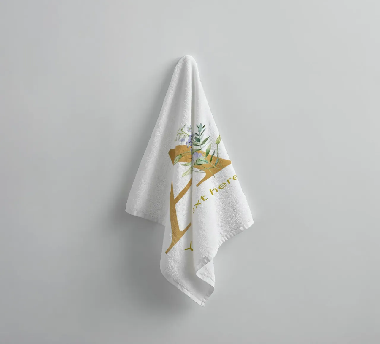 Letter A, Personalized Name Print, Personalized initial towel by The Custom Letter