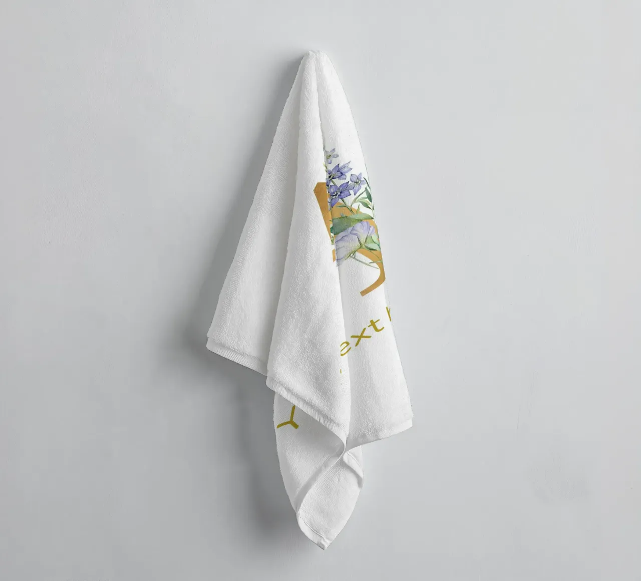 Letter A, Personalized Name Print, Personalized initial towel by The Custom Letter