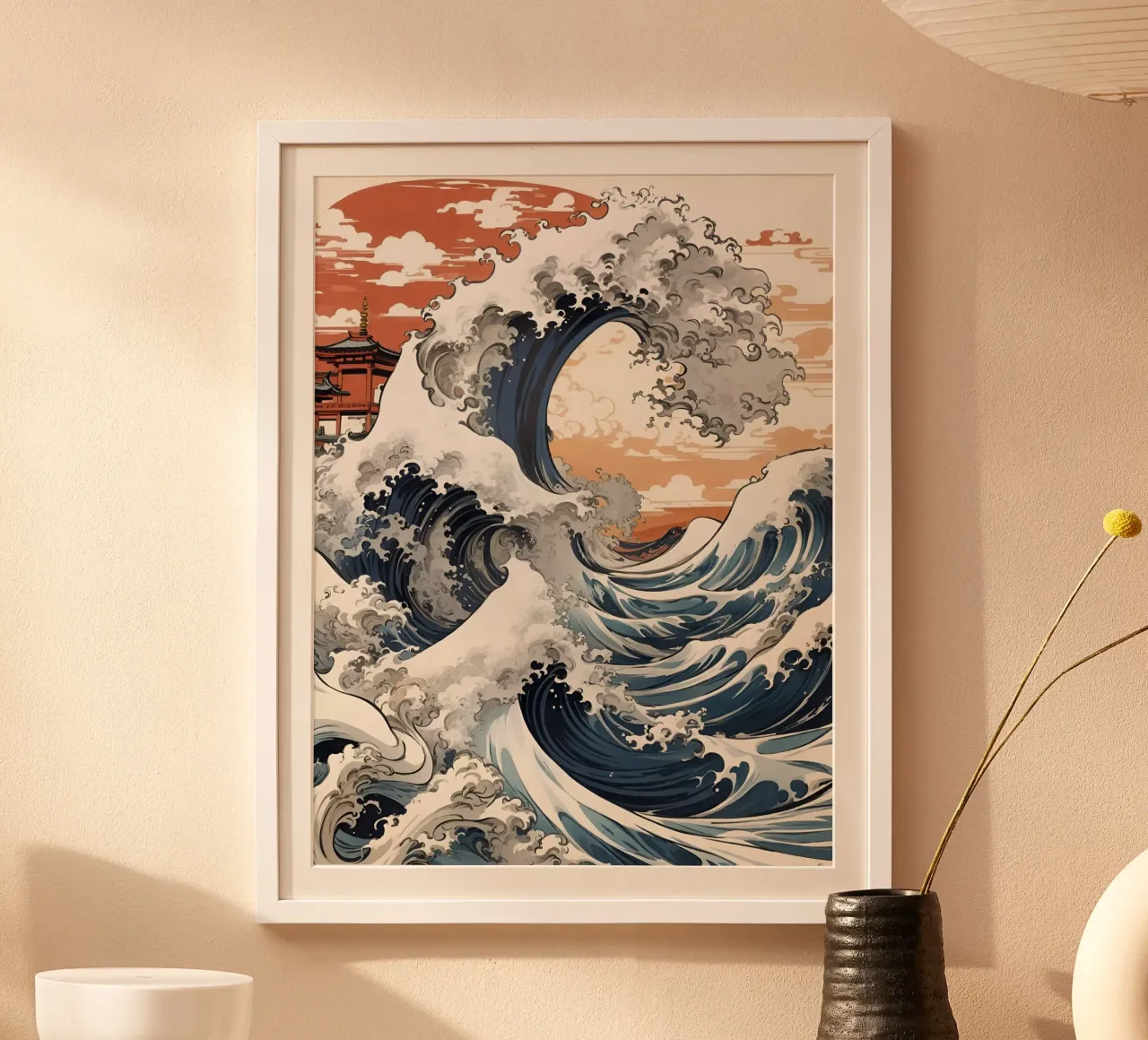 La grande onda carta hahnemühle da 🎁 ARTVI-SHOP