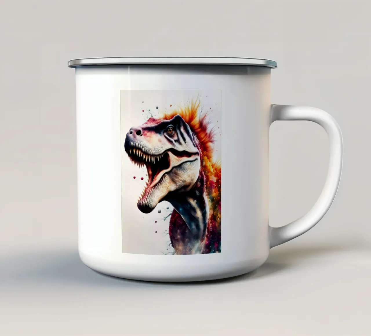 dinosauro tazza in smalto da ARTVI-SHOP