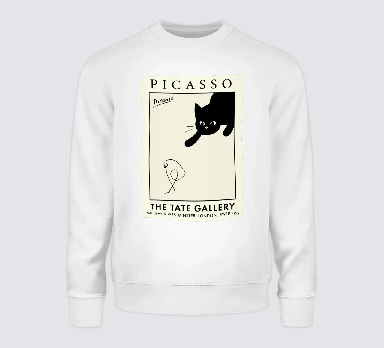 zwarte kat pablo picasso sweatshirt van walker shop