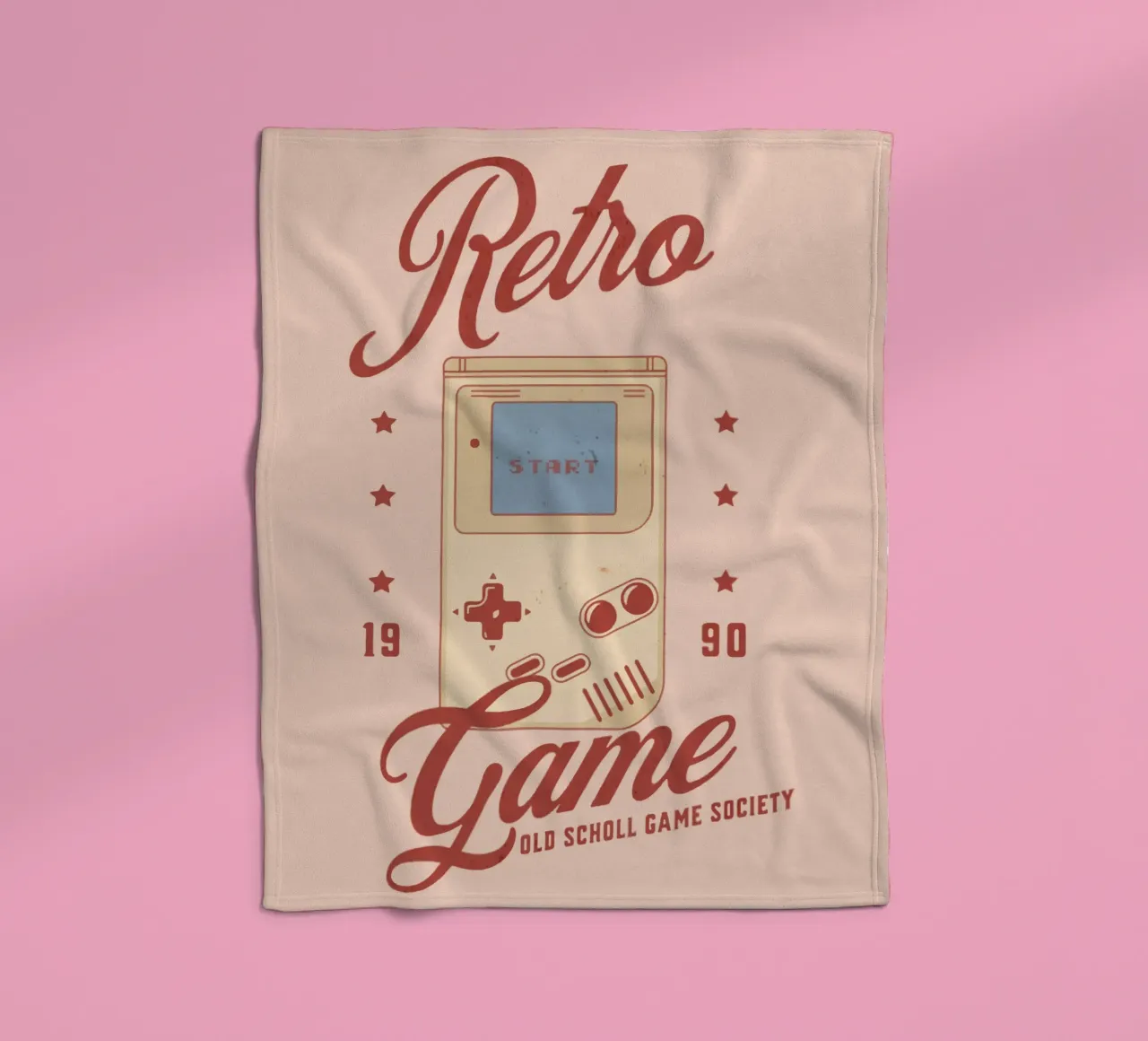 Retro Gamer fleece blanket by Gunawan Rb