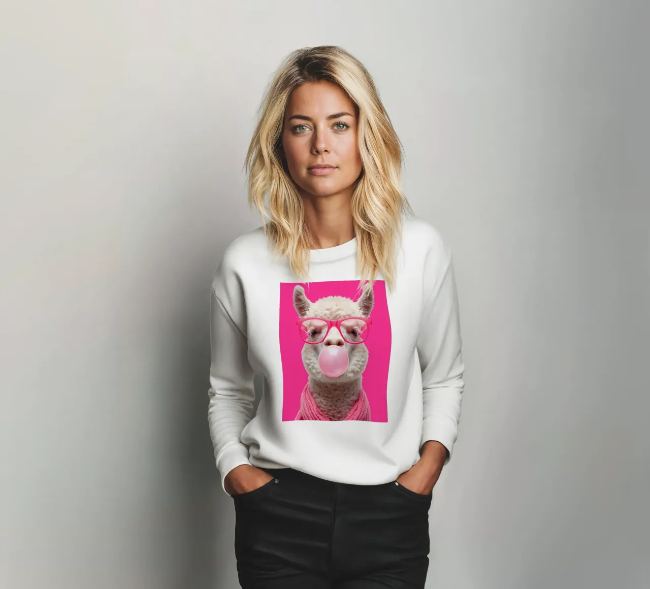 PINK ALPACA EDITION felpa da DigiWunderwerk