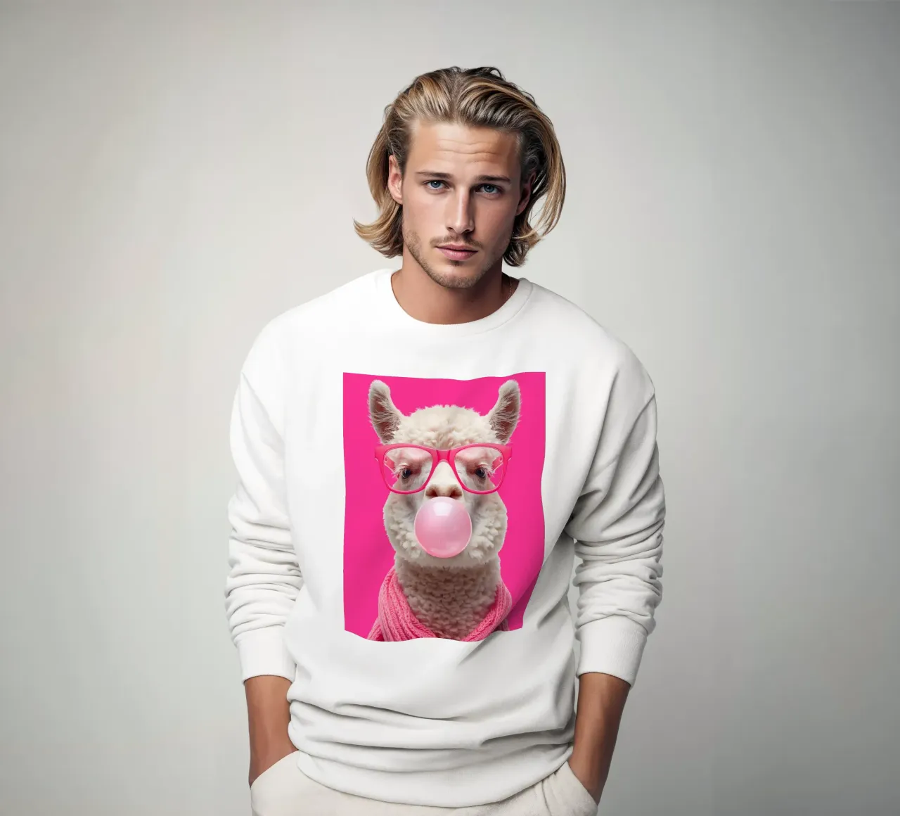 PINK ALPACA EDITION felpa da DigiWunderwerk