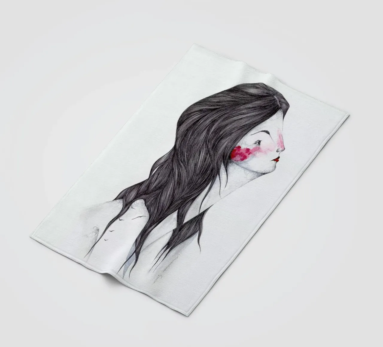Marina fleece blanket by Marina Guiu