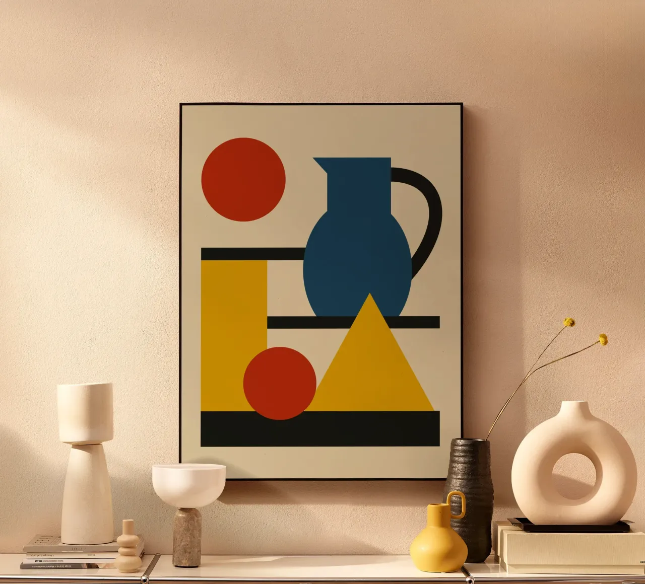 Forme geometriche e brocca plexiglass da Life of Pie