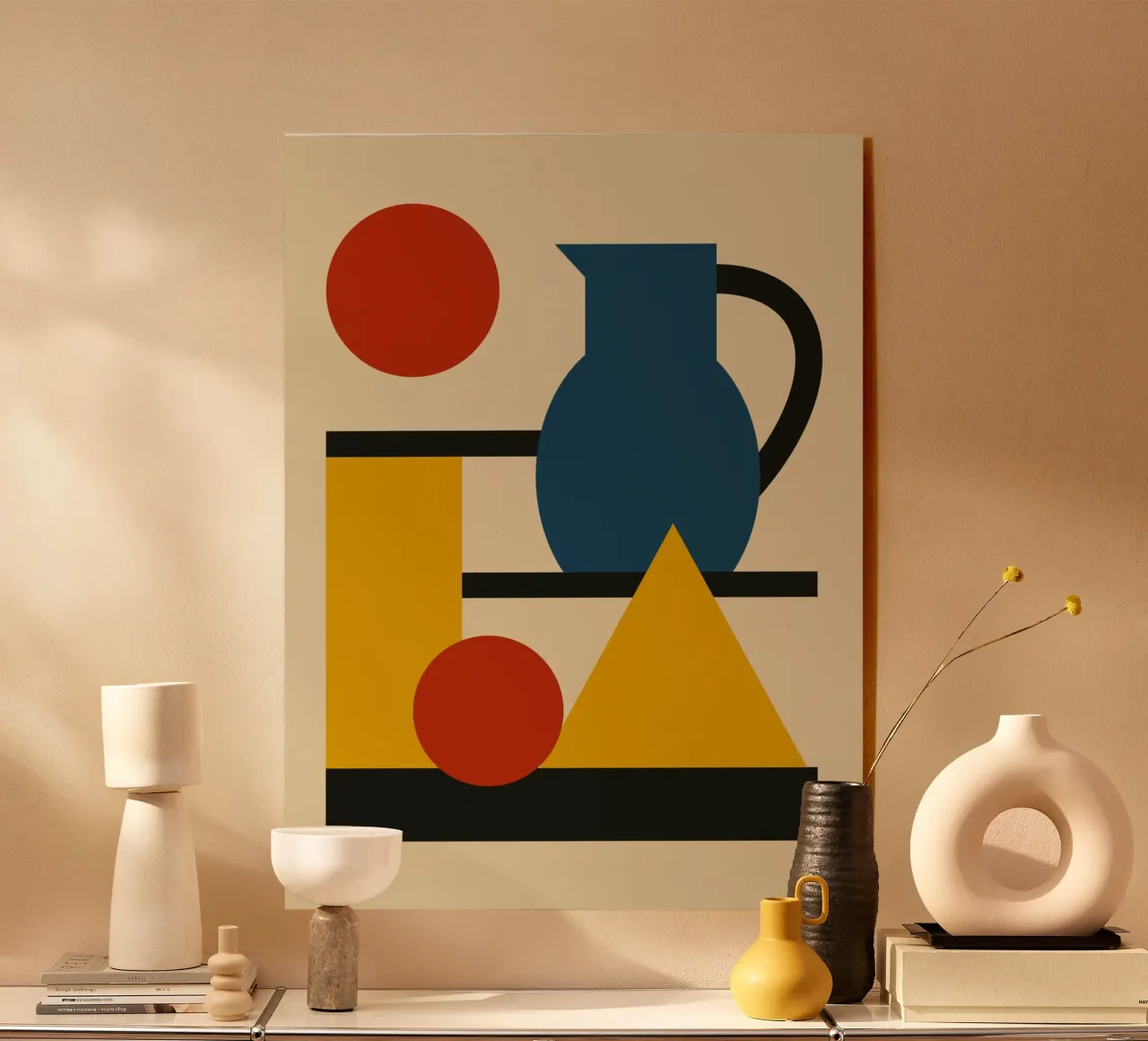 Forme geometriche e brocca plexiglass da Life of Pie