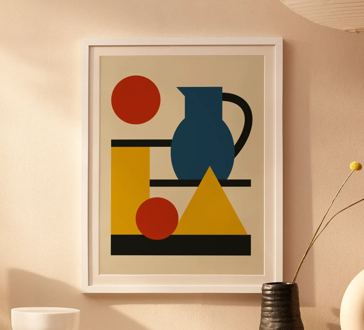 Forme geometriche e brocca poster da Life of Pie