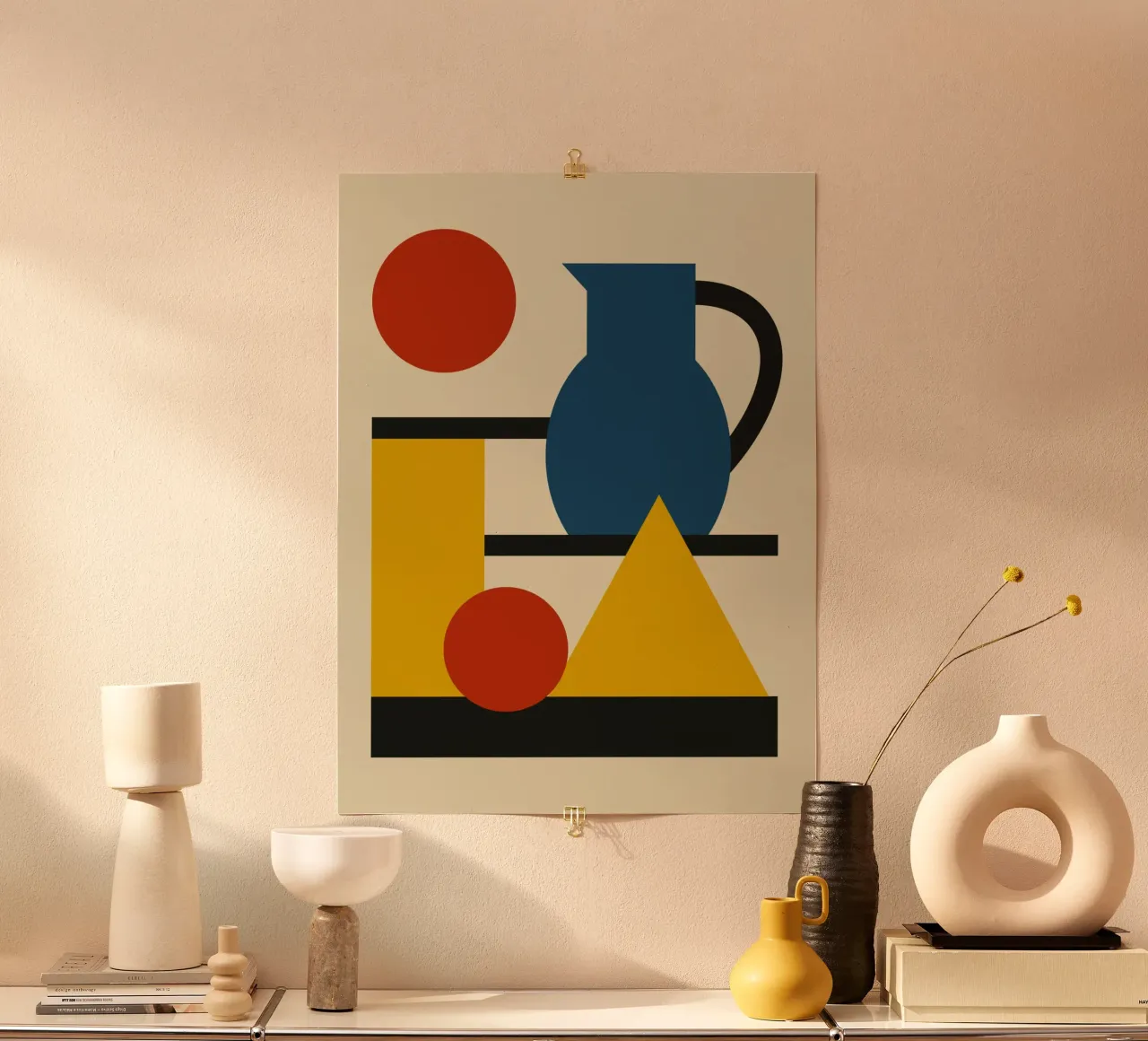 Forme geometriche e brocca poster da Life of Pie