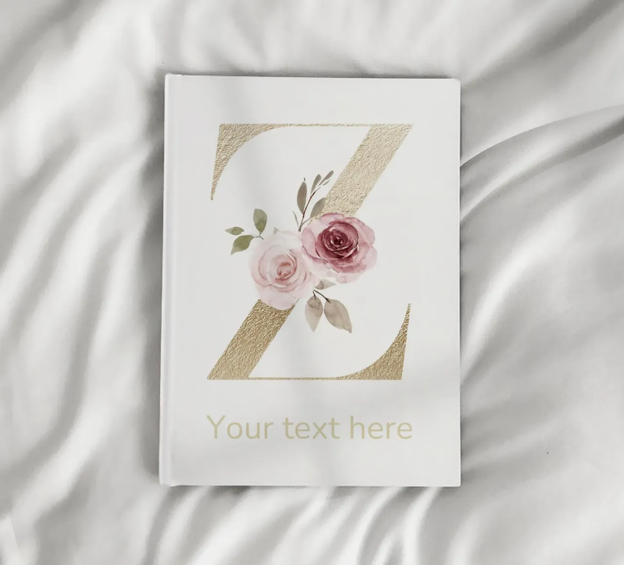 Letter Z, Personalized Name Print, Personalized initial notebook by The Custom Letter