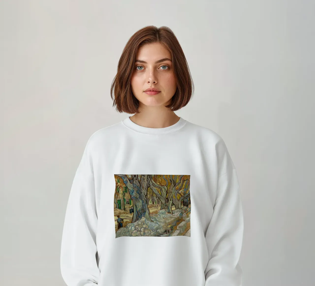 Vincent van Gogh - I grandi alberi di platano felpa da Timeless Artworks