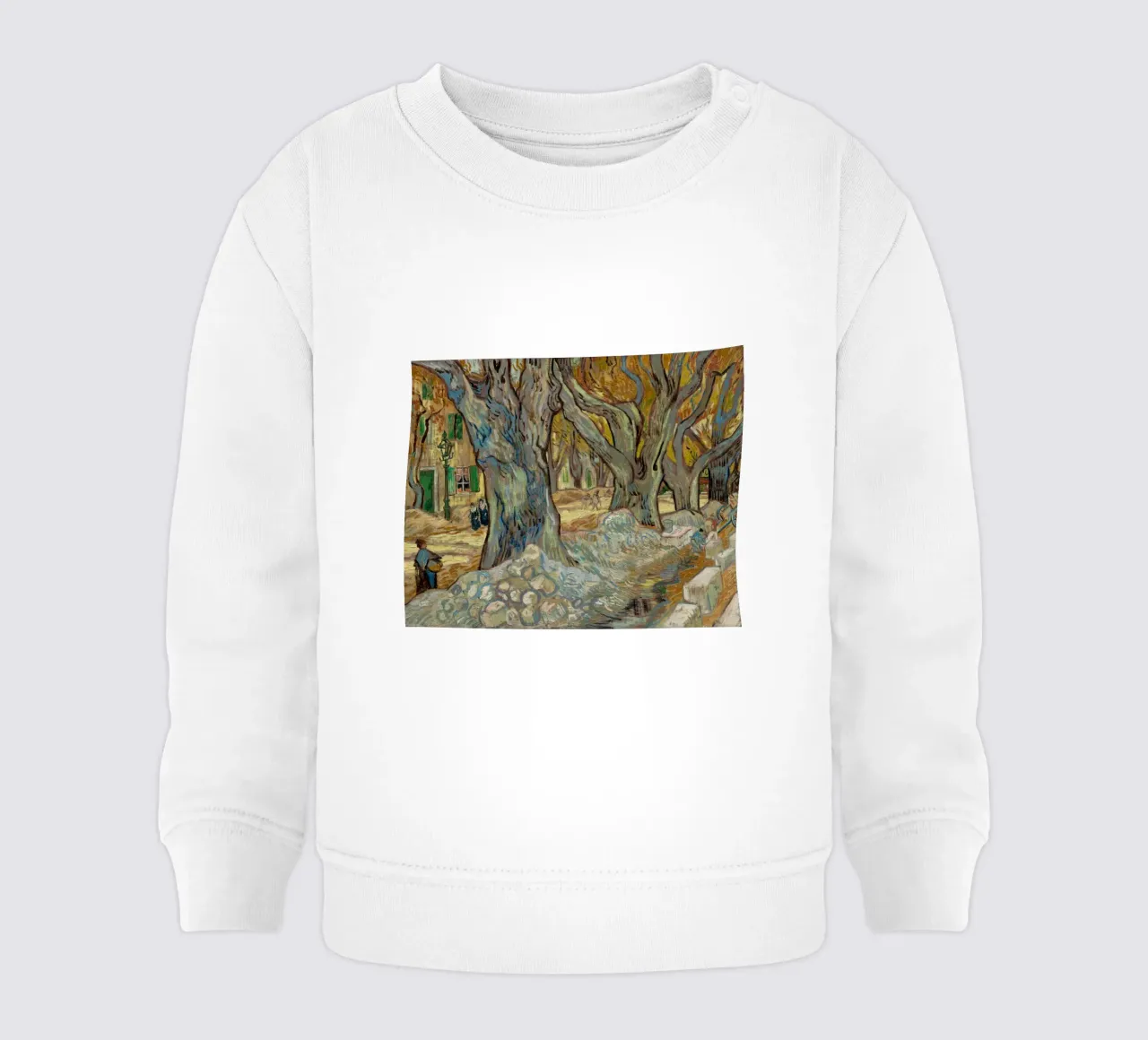 Vincent van Gogh - I grandi alberi di platano felpa neonato da Timeless Artworks