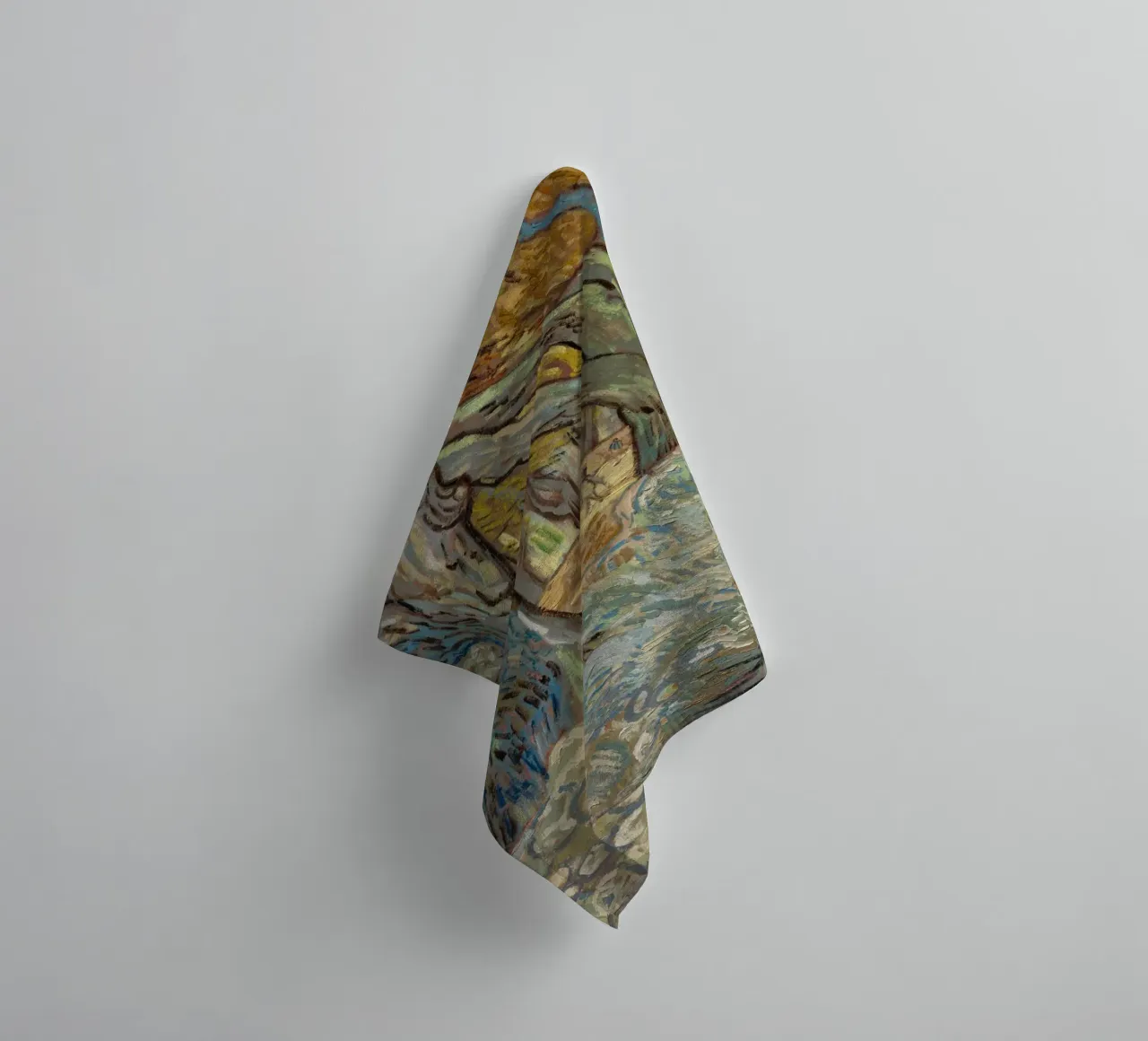 Vincent van Gogh - The Large Plane Trees towel by Timeless Artworks