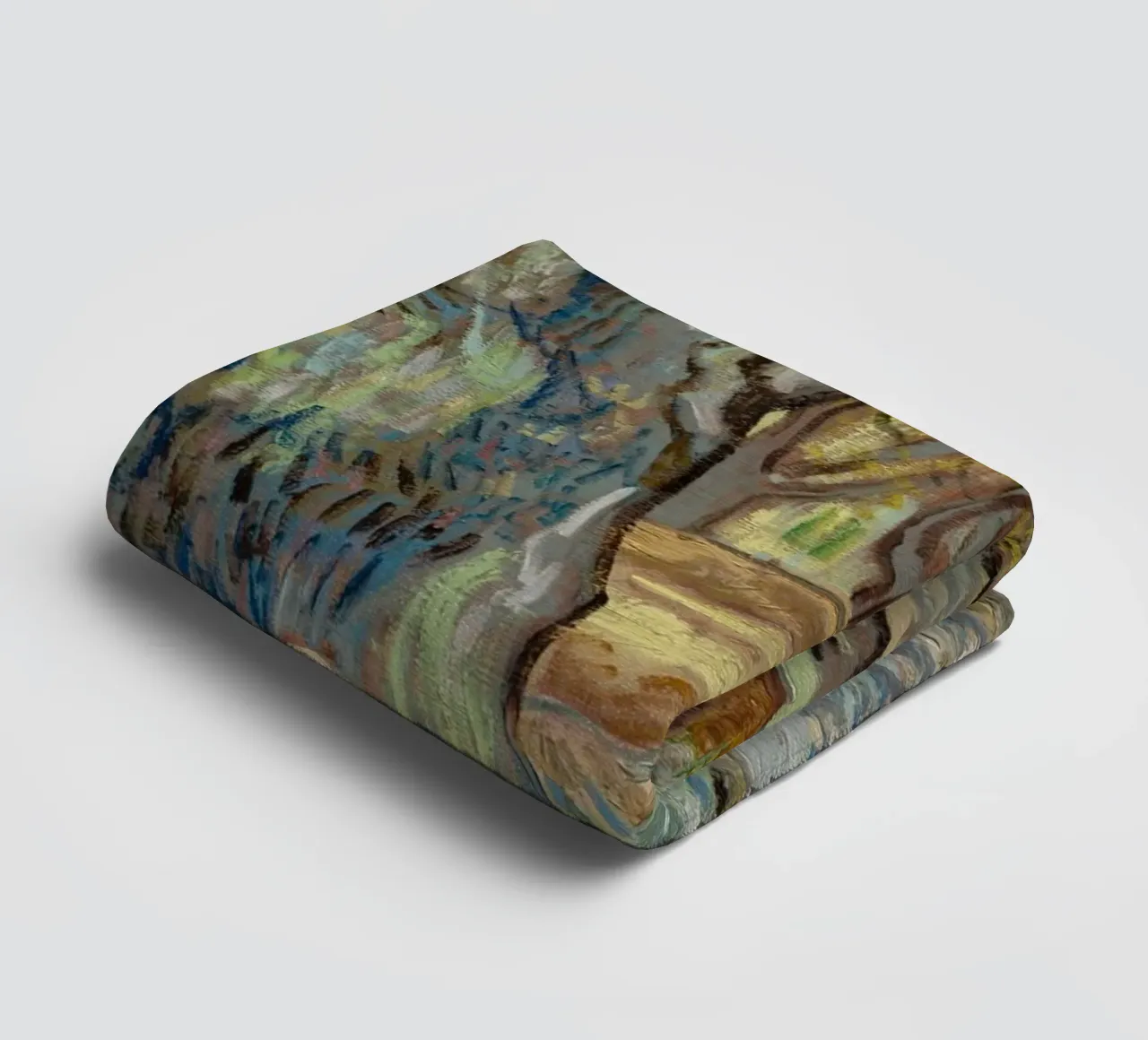 Vincent van Gogh - The Large Plane Trees towel by Timeless Artworks