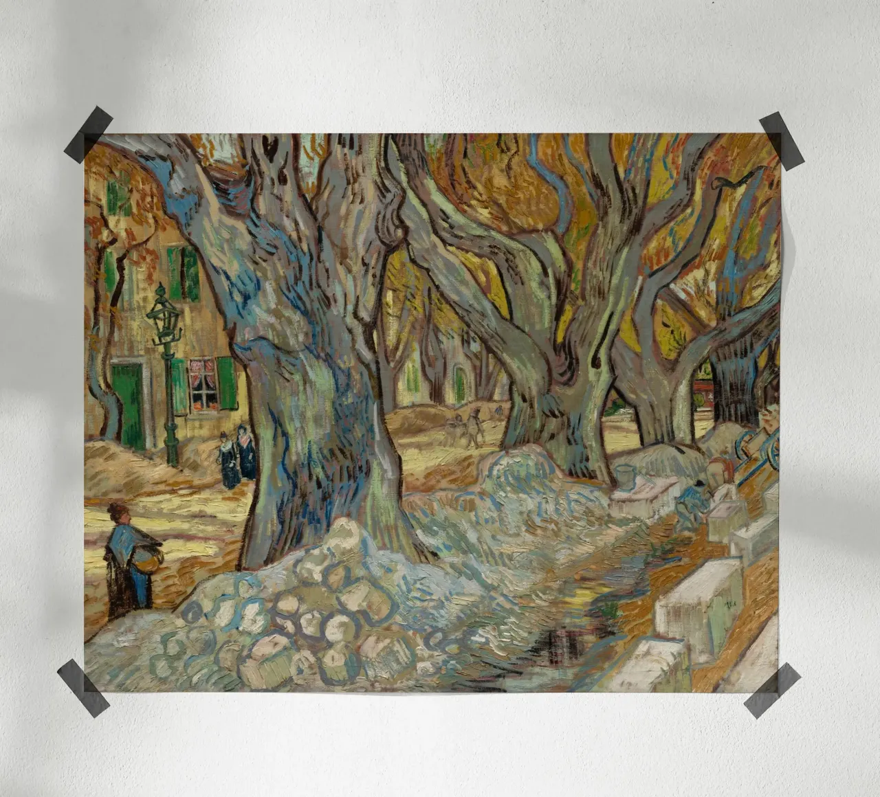Vincent van Gogh - I grandi alberi di platano poster da Timeless Artworks