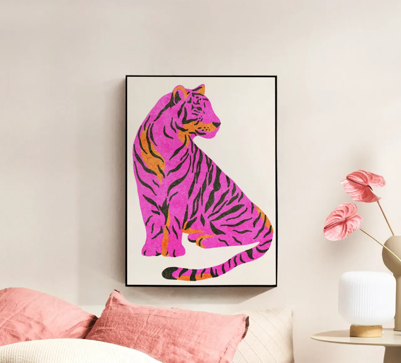 Tigre rosa plexiglass da The Look