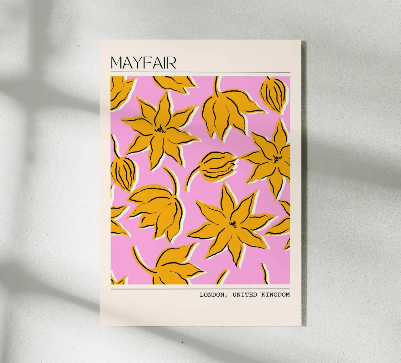 Floral Poster plexiglass da The Look