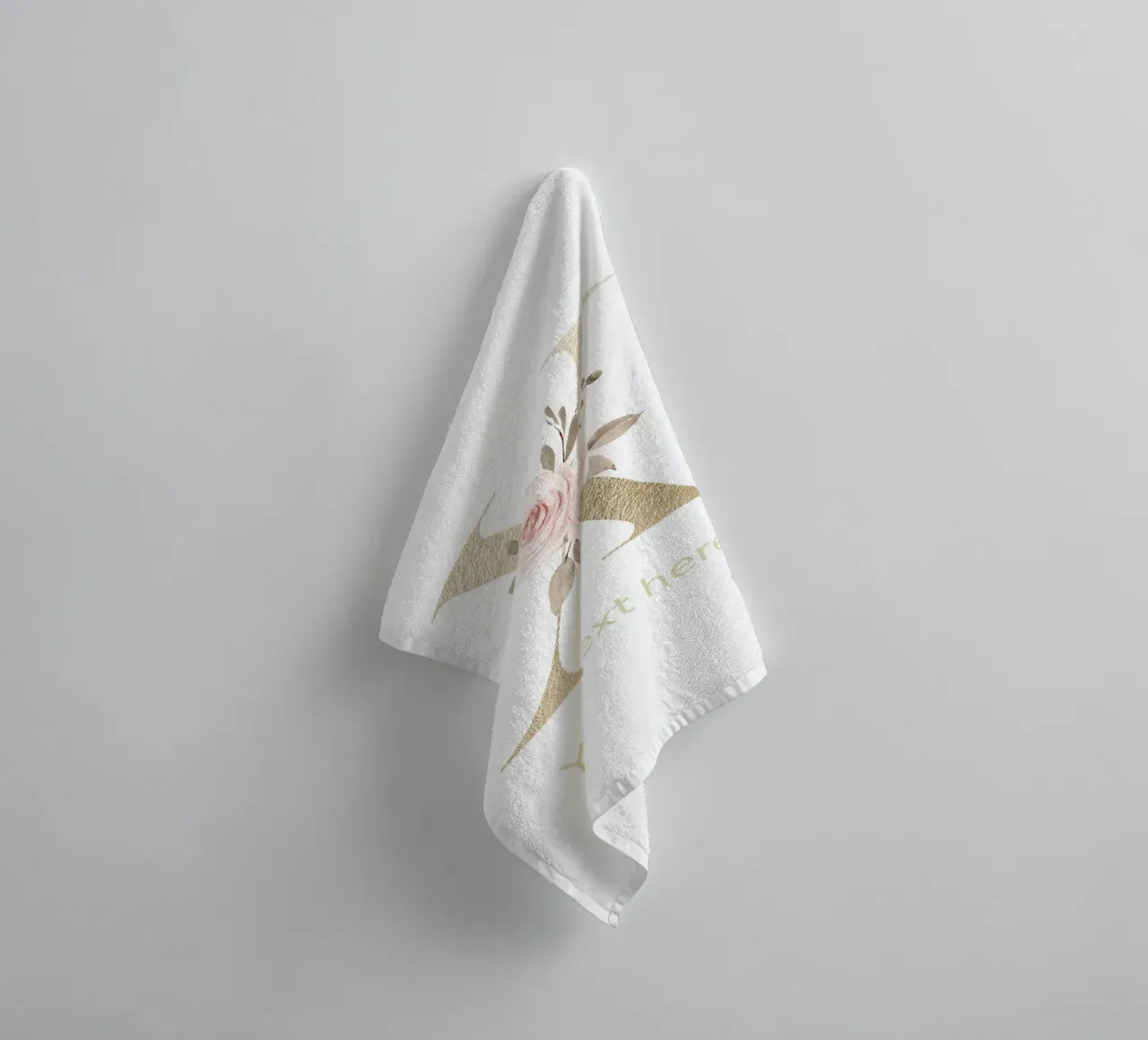 Letter X, Personalized Name Print, Personalized initial towel by The Custom Letter