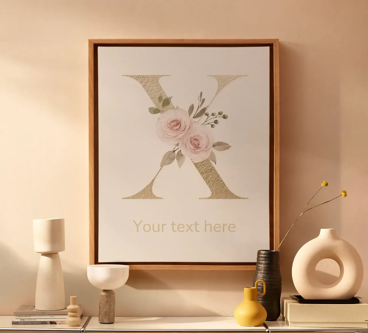 Letter X, Personalized Name Print, Personalized initial canvas by The Custom Letter