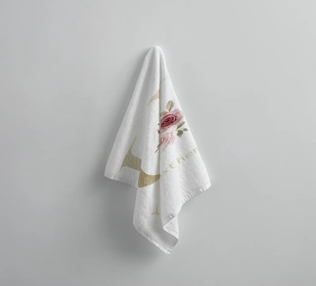 Letter U, Personalized Name Print, Personalized initial towel by The Custom Letter