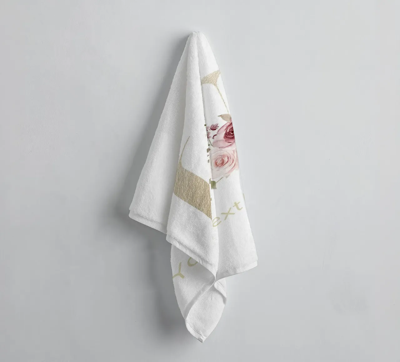 Letter U, Personalized Name Print, Personalized initial towel by The Custom Letter