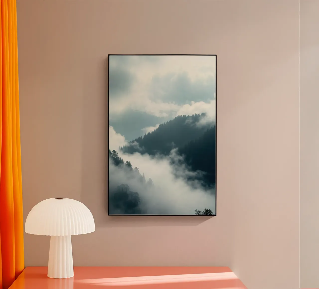 Foresta nebbiosa plexiglass da RB-Digital-Paintings