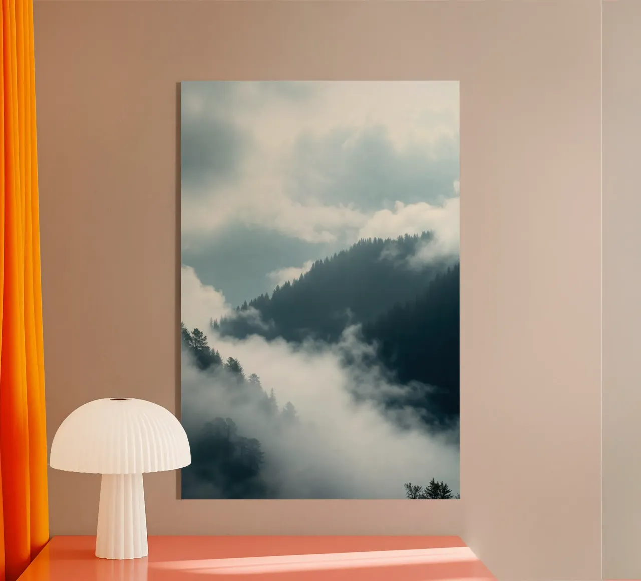 Foresta nebbiosa plexiglass da RB-Digital-Paintings